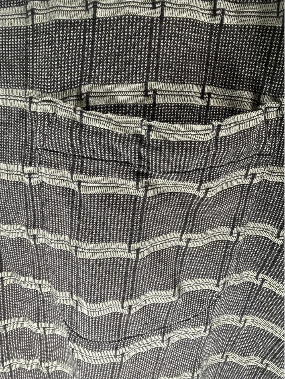VTG Y2K 90s 2000s Van Heusen Classic Fit Geo Print Polo Shirt Pocket XL